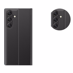 Jaunais Sleep Flip vāciņš ar statīva funkciju Samsung Galaxy A26 - melns