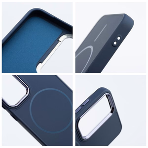 Case for Samsung A27 Frame Mag Cover compatible with MagSafe navy blue