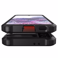 Hybrid Armor viedtālruņa apvalks Samsung Galaxy S23 Ultra bruņu hibrīda apvalks zils