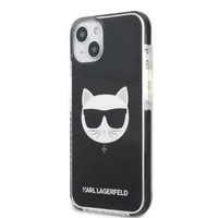 Karl Lagerfeld KLHCP13MTPECK iPhone 13 6.1" cietais apvalks melns/melns Choupette Galva