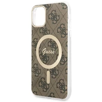 Guess GUHMN61H4STW iPhone 11 6.1" brūns/brūns cietais apvalks 4G MagSafe