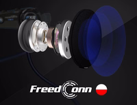 FREEDCONN T-MAX S V4 PRO SINGLE motorcycle intercom melns