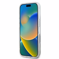 DKNY Atkārtots tekstūras raksts ar svītru viedtālruņa apvalks iPhone 16 Pro Max - melns