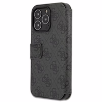 Guess GUBKP13X4GMGGR iPhone 13 Pro Max 6.7" vāciņš pelēks - 4G Liels metāla logotips