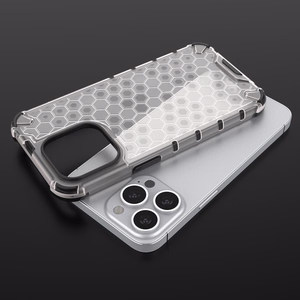 Honeycomb Case броневой чехол с TPU бампером для iPhone 13 Pro чёрный