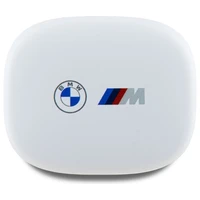BMW Bluetooth austiņas BMBEMIATP20LOH TWS + dokstacija baltas/baltas drukāti logotipi