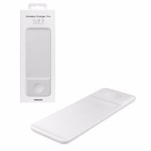 Bezvadu lādētājs Samsung Trio EP-P6300TWEGEU balts 25W (ar lādētāju un kabeli) / 100% oriģināls /