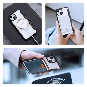 Dux Ducis Skin X Pro Magnētiskais Atveramais MagSafe apvalks iPhone 15 Plus - melns