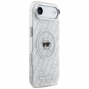 Karl Lagerfeld IML Karl Head Logo Magnētiskais iPhone Air apvalks - pelēks