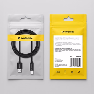 Wozinsky WKDDY3S USB-B - USB-A 480Mb/s kabelis 2m - melns