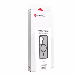 Case for Samsung S26 Forcell F-Protect BumperX Premium compatible with MagSafe black