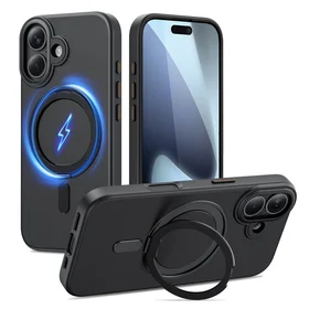 Tech-Protect MagRing Magnētiskais viedtālruņa apvalks iPhone 17 - Matēts melns