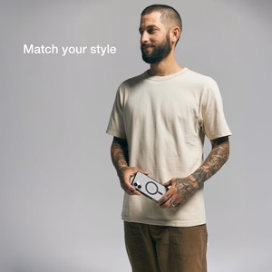Incase Slim Case vāciņš ar MagSafe iPhone 16 Plus tālrunim, caurspīdīgs melnā krāsā