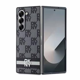DKNY Viedtālruņa apvalks Samsung Galaxy Z Fold6 ar rakstainu rakstu – melns