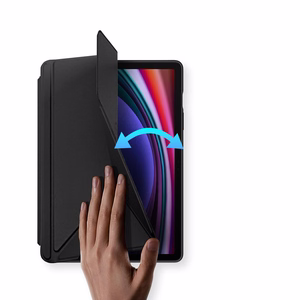 Dux Ducis Magi planšetdatora vāciņš ar stylusu turētāju Samsung Galaxy Tab S10 FE/S9/S9 FE - melns