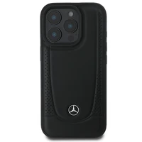 Mercedes Ādas Urban iPhone 16 Pro viedtālruņa apvalks - melns
