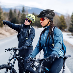 Wozinsky MTB velosipēda ķivere ar noņemamu nagu un aizmugurējo USB gaismu L - melns