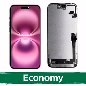LCD Display Compatible With iPhone 16 Plus Black (INCELL / Economy) /*Removable IC*/