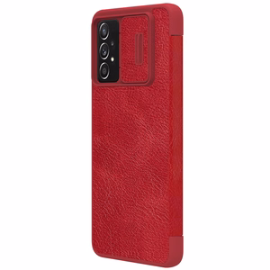 Nillkin Qin ādas viedtālruņa apvalks Samsung Galaxy A73 sarkans