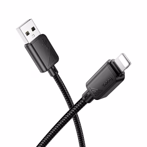Cable USB A to Lightning Hoco 2,4A 1 m X113 black