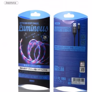 USB Cable Remax RC-130i Clear Lightning / LED Light / 100cm