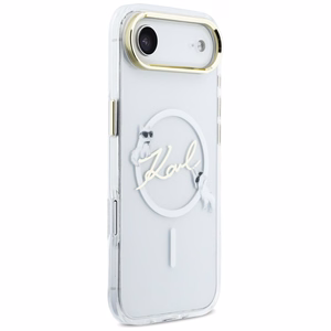 Karl Lagerfeld IML Choupettes Karl Script Logo MagSafe iPhone Air Maciņš - Clear