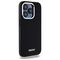 DKNY Vienkāršs logotips magnētiskais iPhone 15 Pro Max viedtālruņa apvalks - melns
