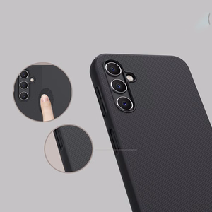 Nillkin Super Frosted Shield viedtālruņa apvalks Samsung Galaxy A14 5G / Galaxy A14 - melns