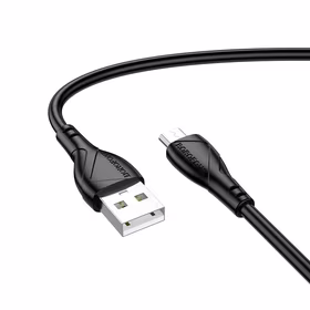 Borofone Kabelis BX121 Enerģija - USB uz Micro USB - 2,4A 1 metrs - melns
