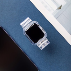 Silicone Band Strap Bracelet Case Strap Light Set for Apple Watch 38mm - Red