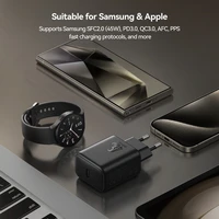 Joyroom JR-TCG13 45W GaN sienas lādētājs Samsung Ultra - melns