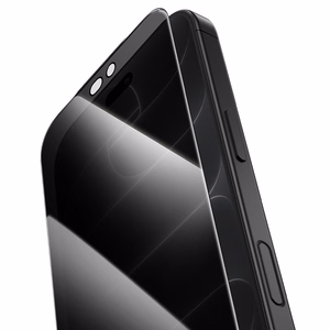 Borofone BF10 Armor visu ekrānu nosedzošs rūdīts stikls ekrānam, privātuma filtrs, paredzēts iPhone 17e/16e/14/13/13 Pro, 10 gab.