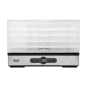 TEESA sēņu, dārzeņu un augļu žāvētājs, 400 W, 5 paplātes, displejs, gaisa cirkulācija