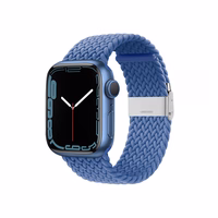 Crong Wave Band – Braided Apple Watch siksniņa 44/45/46/49mm (zils)