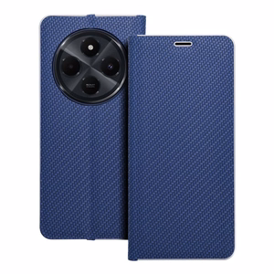 LUNA Book Carbon viedtālruņa apvalks Xiaomi Redmi 14C zils