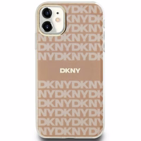 DKNY IML mono un svītras magnētiskais viedtālruņa apvalks iPhone 11 / Xr - rozā