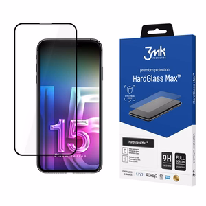 Apple iPhone 15 Plus - Aizsargstikls 3mk HardGlass Max™