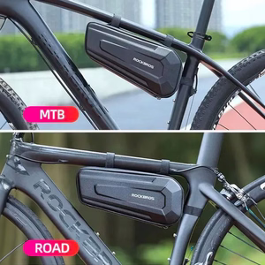 Rockbros B67 ūdensizturīga velosipēda rāmja soma - melns