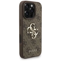 Guess 4G Strap 4G Classic Logo viedtālruņa apvalks iPhone 16 Pro - brūna
