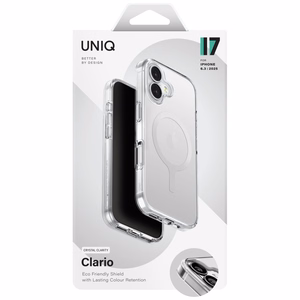 Uniq Clario Magclick uzlādes futrālis iPhone 17 - caurspīdīgs