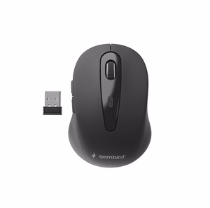 Gembird MUSW-6B-01 biroja pele labrocīga RF bezvadu optiskā 1600 DPI