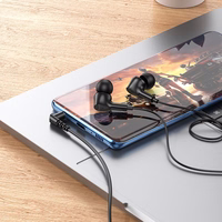 Kabeļu austiņas Jack 3,5 mm ar mikrofonu M102 melnas