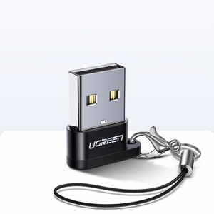 Ugreen US280 50568 USB-C 3.1 (ligzda) / USB-A 2.0 (spraudnis) adapteris melns