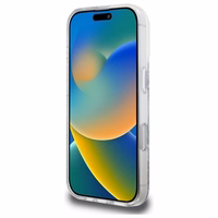 Guess sveķu gradienta mirdzošais magnētiskais apvalks iPhone 16 Pro viedtālrunim – sudrabains