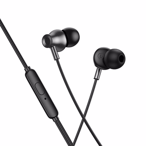Hoco M119A vadu austiņas ar mikrofonu, 3,5 mm / USB-C spraudnis, melnas
