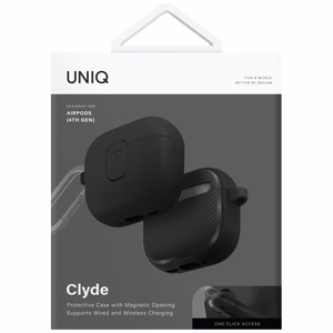 Uniq Clyde Lock Чехол для AirPods 4 - чёрный