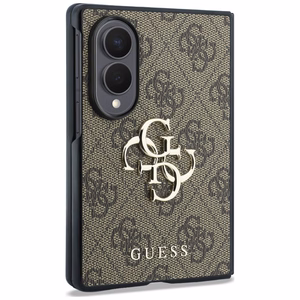 Brūns Guess Big 4G Logo vāciņš Samsung Galaxy Z Fold8 tālrunim