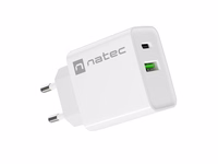 NATEC NETWORK CHARGER RIBERA USB-A+USB-C 20W PD