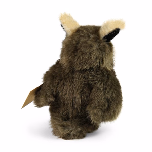 Rappa videi draudzīga reālistiska pūces plīša rotaļlieta, 13 cm