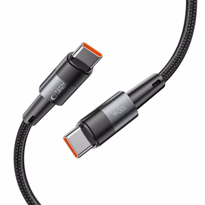 Tech-Protect UltraBoost USB-C / USB-C PD kabelis 100W 5A 3m - pelēks